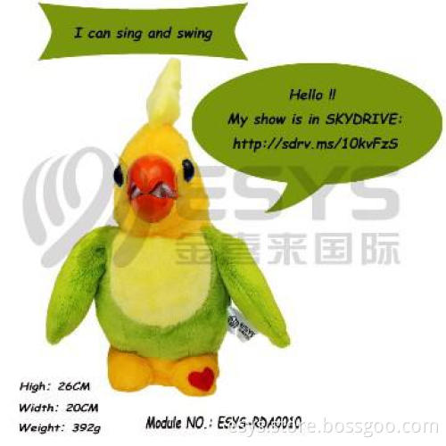 Speaking and Dancing plush animal for children toy